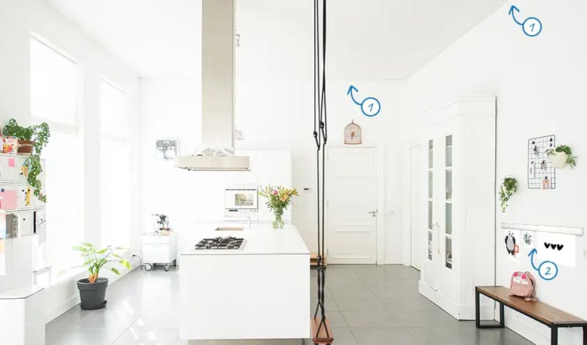 La Cuisine : cimaise pour tableaux Lille/mouscron